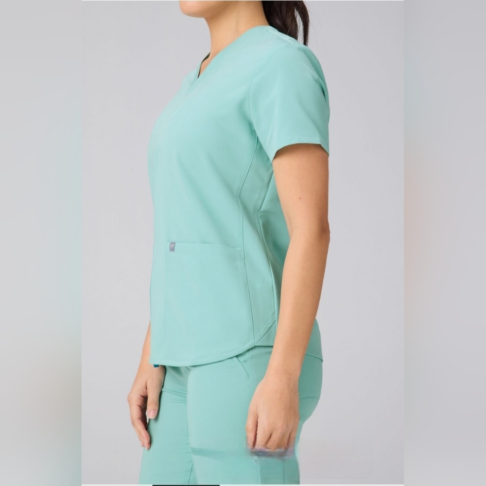 Fabletics Method 2-Pocket Scrub Top L - image 2